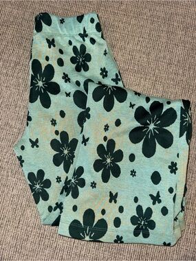 Urban Outfitters Aqua Teal Floral Leggings